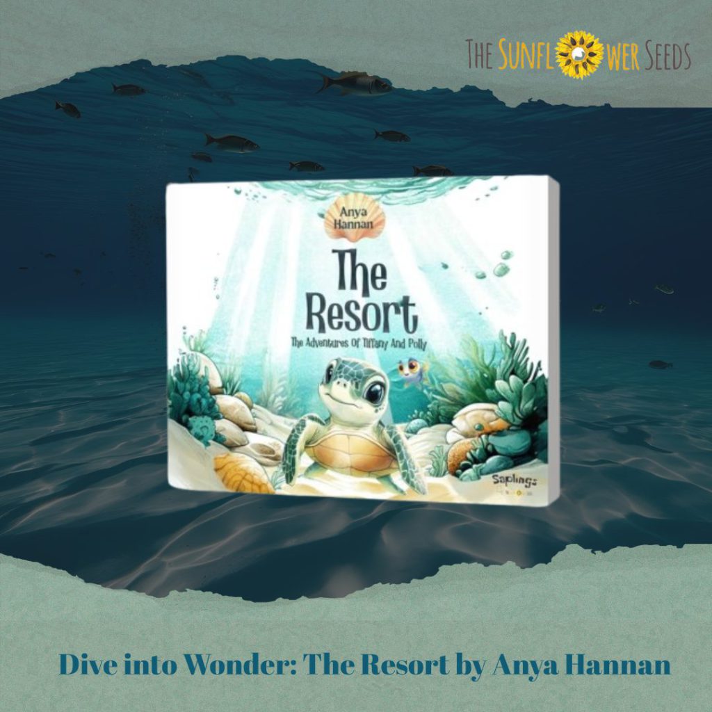 Underwater scene from The Resort, the best children’s book on this ocean adventure
