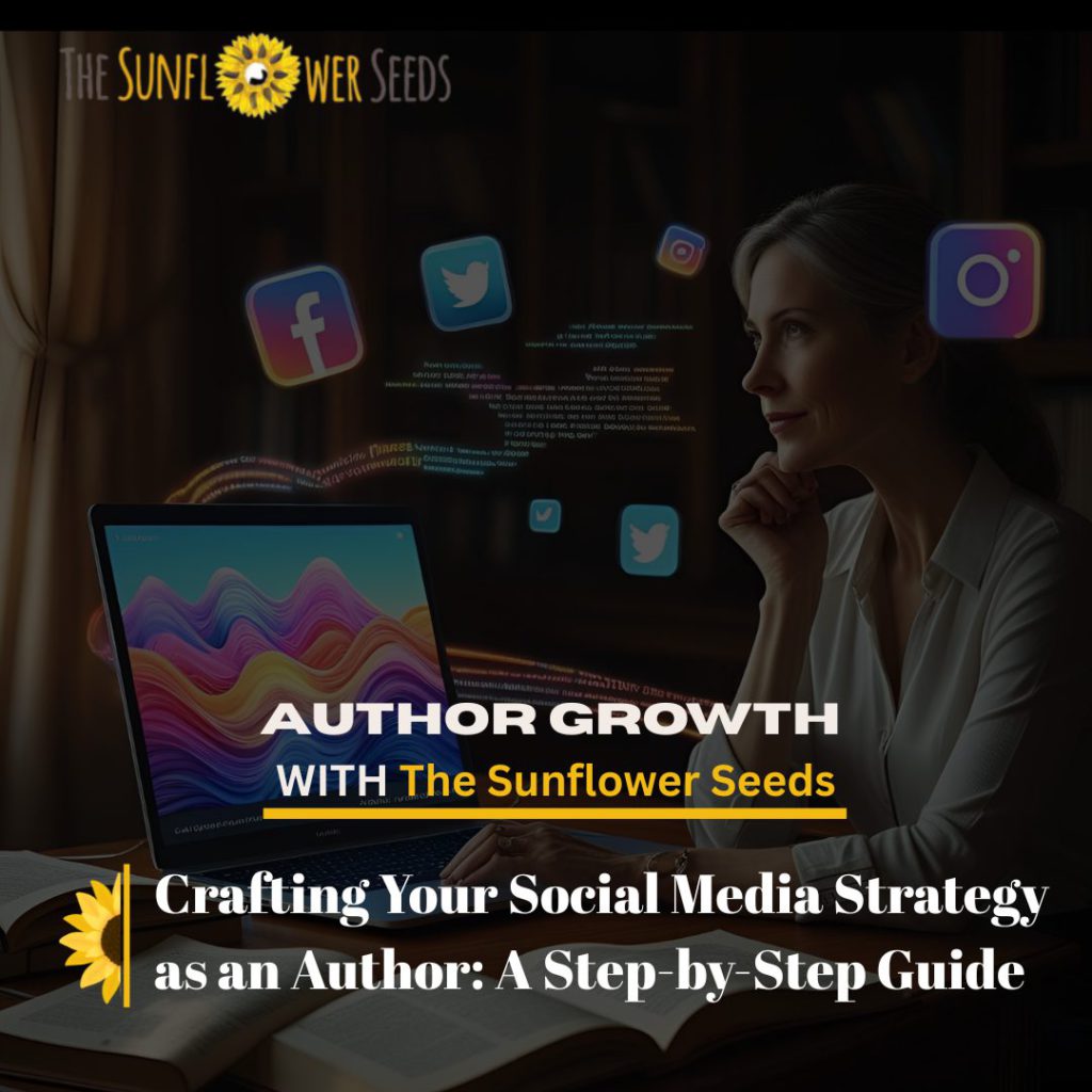 author, social media, strategy, book marketing, content, readers, digital promotion.