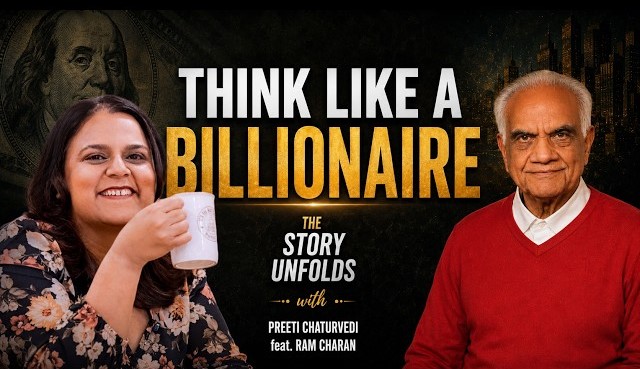 Ram Charan in conversation on The Story Unfolds podcast